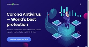 The fake coronavirus antivirus website