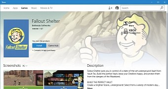 Fallout Shelter in the Windows Store