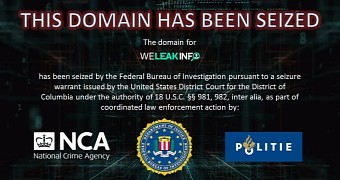 The FBI placed a banner on the seized domain
