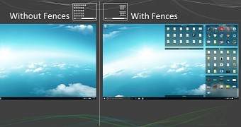 This is what Fences can do for you on the desktop