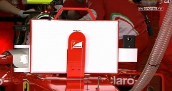 Lumia 950 XL mounted on Vettel's car