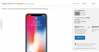 iPhone X at AT&T with next-day delivery