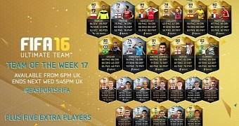 FIFA 16 gets the first Team of the Week for 2016