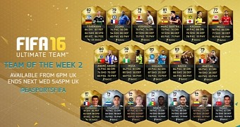 FIFA 16 gets a second Team of the Week