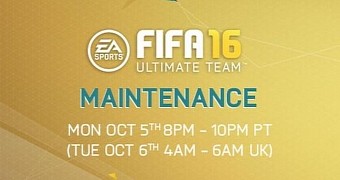 FIFA 16 maintenance is coming