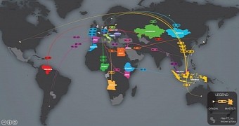 FinFisher relay and master servers around the world
