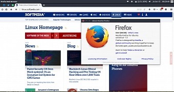 Firefox 54 running on Ubuntu 17.04