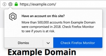 Firefox Monitor alert