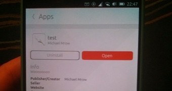 Ubuntu Touch test malicious app