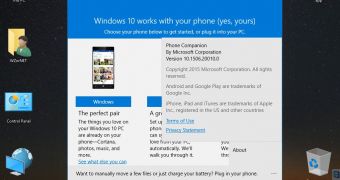 First Windows 10 Phone Companion App Screenshots Leak
