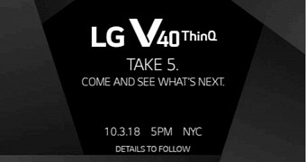 V40 ThinQ event media invitation