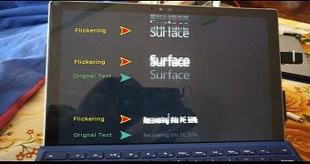 The screen flickering makes the Surface Pro unusable