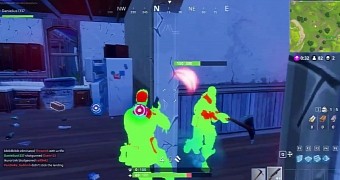 Fortnite cheat in action