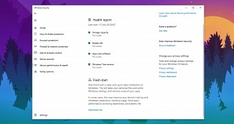 Fresh Start in Windows 10