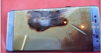 Safe Galaxy Note 7 that caught fire in Houston