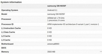 Samsung Galaxy Note 7 variant gets benchmarked
