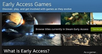 Early Access is disclosed on Steam