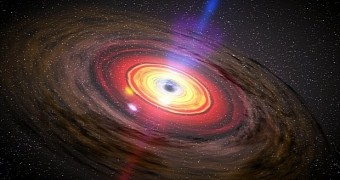 Researchers find black hole too big for its galaxy