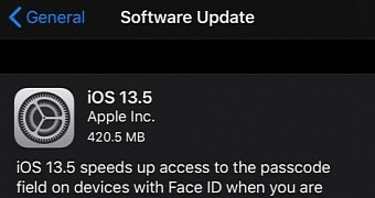 iOS 13.5 for iPhone