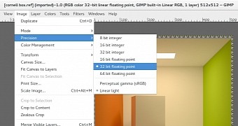 GIMP 2.10 loads simple 32bit float OpenEXR files