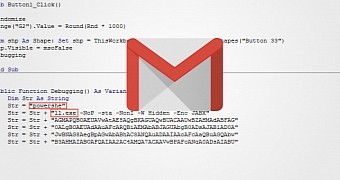 Splitting "trigger" words bypasses Gmail security filters