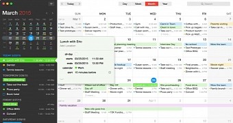 New sidebar in GNOME Calendar (Mockup)