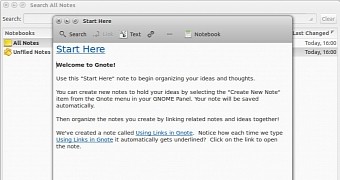 Gnote note-taking app
