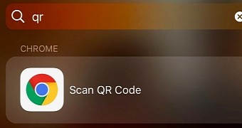 QR code scanner in Chrome for iOS
