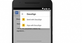 DocuSign add-on for Google Docs
