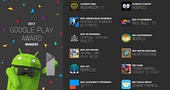 Winners of 2017 Google Play Awards