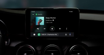 The new UI of Android Auto