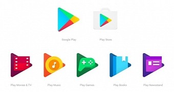 New icons for Google Play family apps