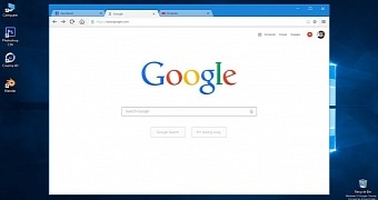 Google Chrome for Windows 10 concept
