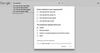 Reporting bad autocomplete suggestions