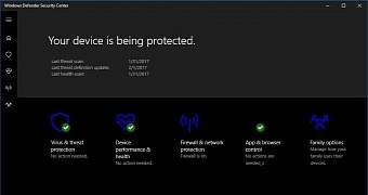 Windows Defender Security Center