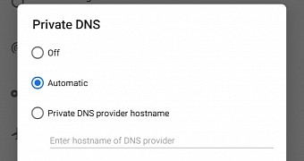 DNS over TLS support in Android P