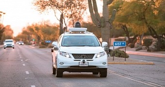 Google's self-driving car cruising around Phoenix
