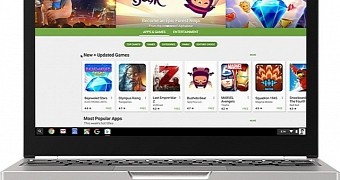Chromebook running Android apps