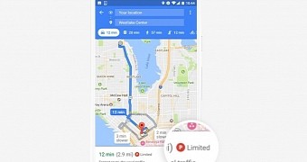 Google tells you if you're likely to find a place to park