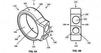 Google smart ring patent drawing