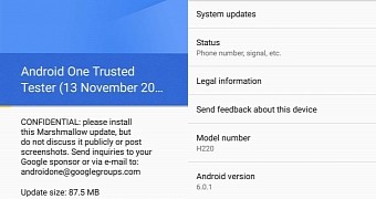 Android 6.0.1 Marshmallow update