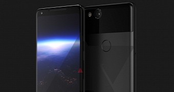 Rumored design of Google's 2017 Pixel XL smartphone