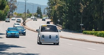 Google's new self-driving car prototype spotted on the streets of Mountain View