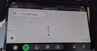Google Maps Incognito mode on Android Auto