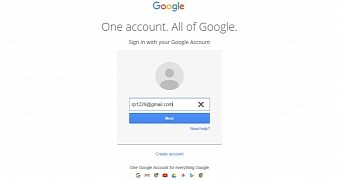 User must enter Google account email