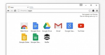 Chrome apps in the Google Chrome browser