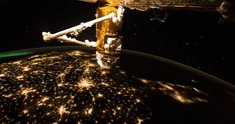 What the US looks like seen from aboard the ISS