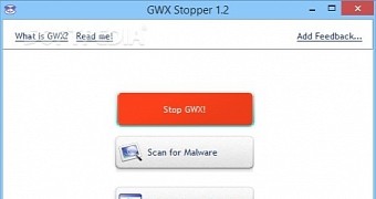GWX Stopper comes with a rather simple UI