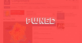 Hacker defaces Météo France website