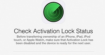 Activation Lock page